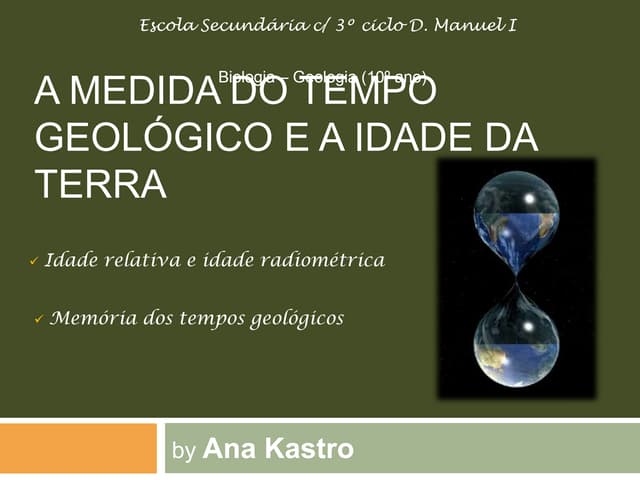 O tempo em geologia - datação relat...