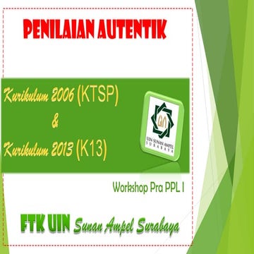 Workshop on Authentic Assessment: Designing Performance Tasks and ...
