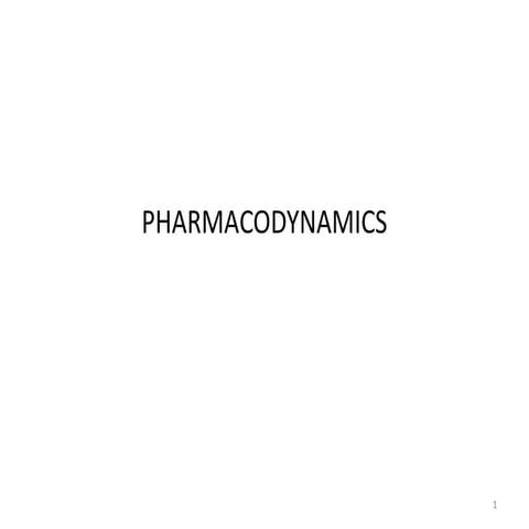 PHARMA-PHARMACODYNAMICS