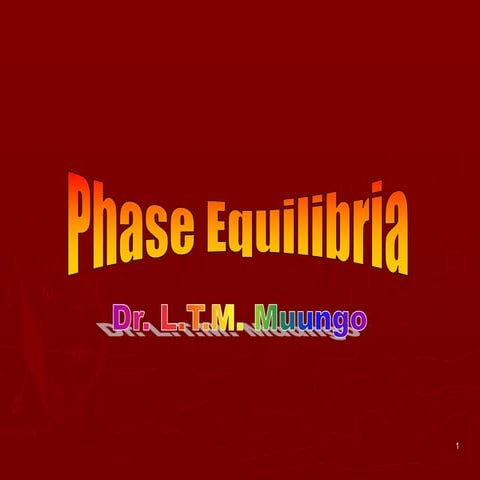 Phase Equilibrium