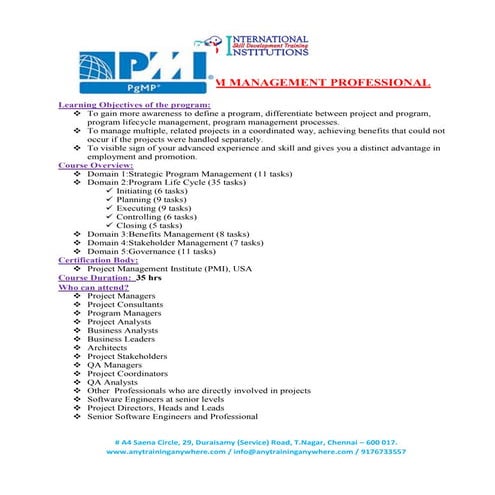 PMI PgMP