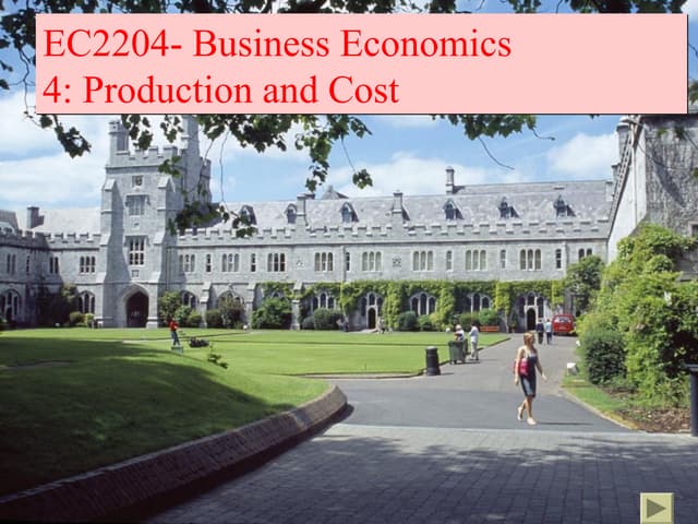 4  production and cost