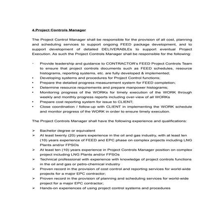 4.project control manager