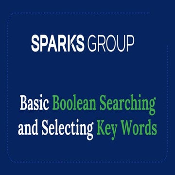 Basic Boolean & Keyword Searching
