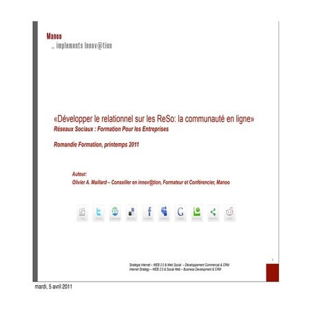 ReSo pour les entreprises - Manoo 4. Community Management