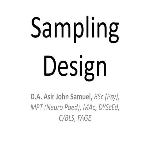 4.sampling design