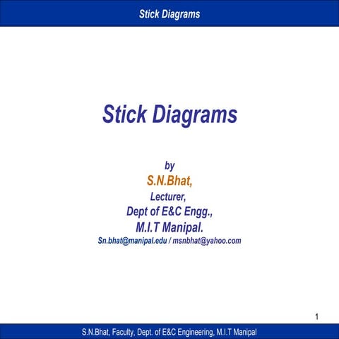 Lecture Slide_SNBhat_Stick diagrams and Layout