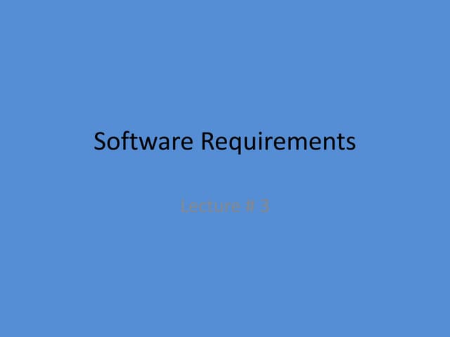  Software Requirements