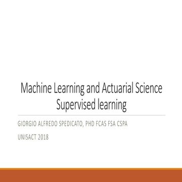 Machine Learning - Supervised Learning | PPT