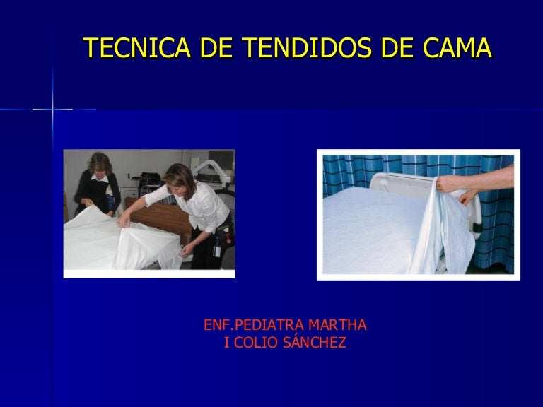 TENDIDOS DE CAMA (TÉCNICA)