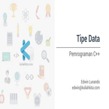Pemrograman C++ - Tipe Data | PDF