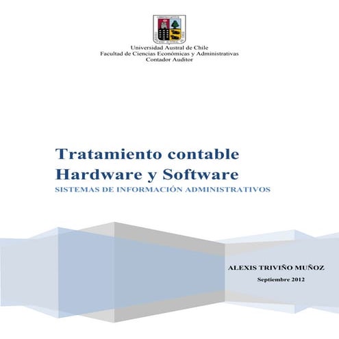 Tratamiento contable de un software