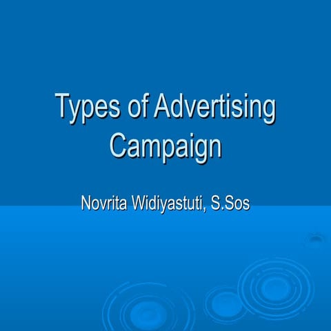 4 types of ad campaign