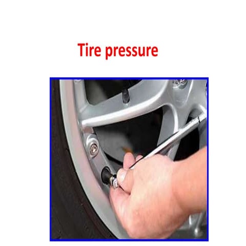 4 tyre pressure and defects