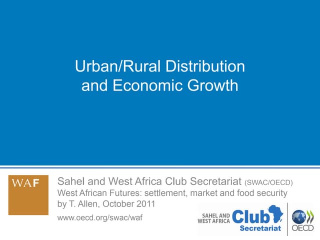 Urban/Rural Distribution and Economic Growth