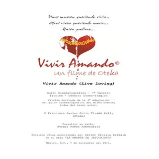 VIVIR AMANDO – por Oteka - Guión Ci...