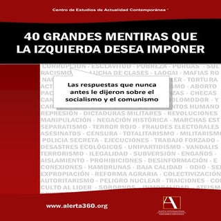 40 GRANDES MENTIRAS QUE LA IZQUIERD...