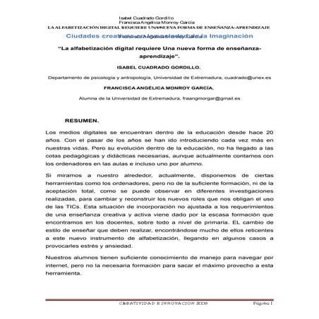 40 La AlfabetizacióN Digital Monroy GarcíA, Fa