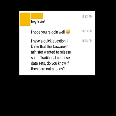 聽說政府釋出了400小時語音資料