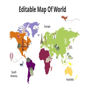 contains maps of the world Editable Map Of World.pptx