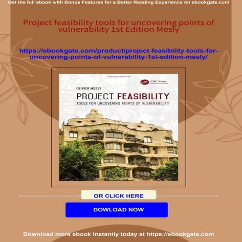 Project feasibility tools for uncovering points of vulnerability 1st ...