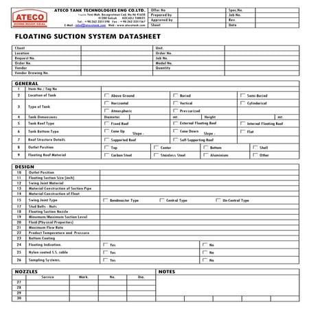 400 floating suction arm datasheet form button
