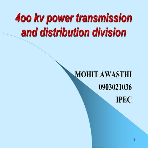 400kv sub-station-final-ppt-by-mohit