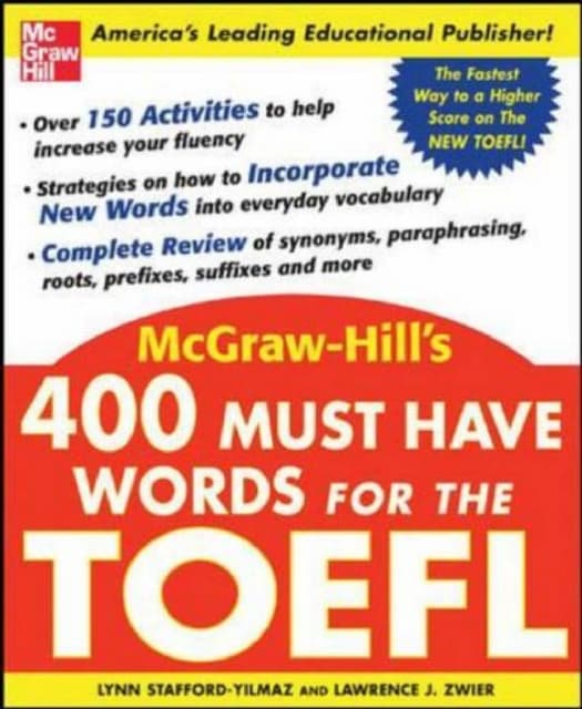 400 must have words for the toefl