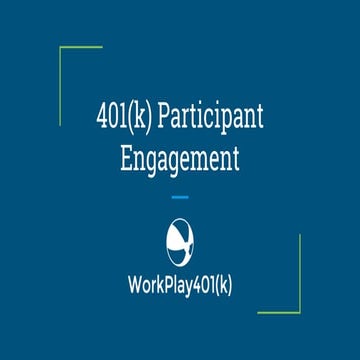 NEW 401 K PARTICIPANT WELCOME GUIDE visual data 7