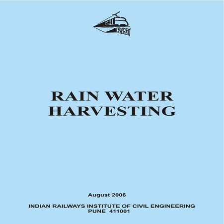 Rainwater Harvesting - Indian Railways