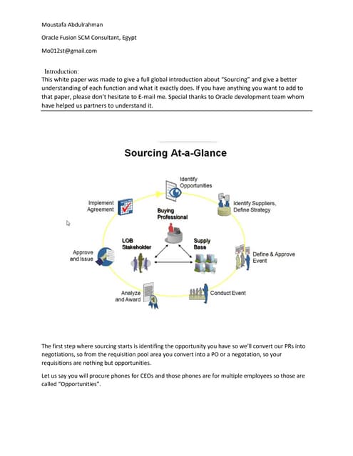 Sourcing at a glance