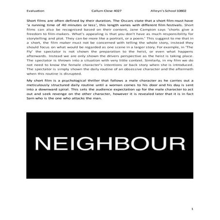 4027 callum close evaluation