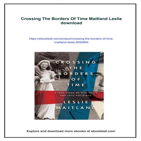 Crossing The Borders Of Time Maitland Leslie