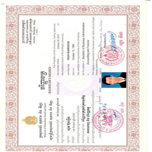 Bachelor's Degree BBU December 2012 | PDF