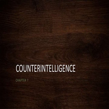 402 chapter 7 counterintelligence