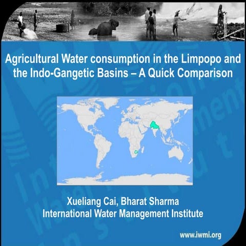 Agricultural Water Use in River basins : A Comparison between the Limpopo and...