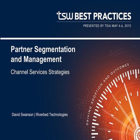 TSW BP 2015 Speaker - Swanson - 20150506 - Partner Segmentation and Strategy