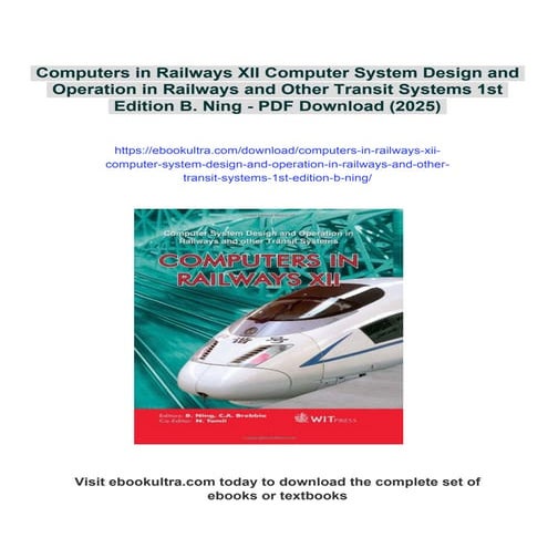 Computers in Railways XII Computer System Design and Operation in Railways an...