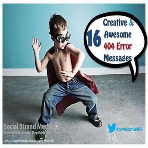 16 Creative and Awesome 404 Error Messages by Brands
