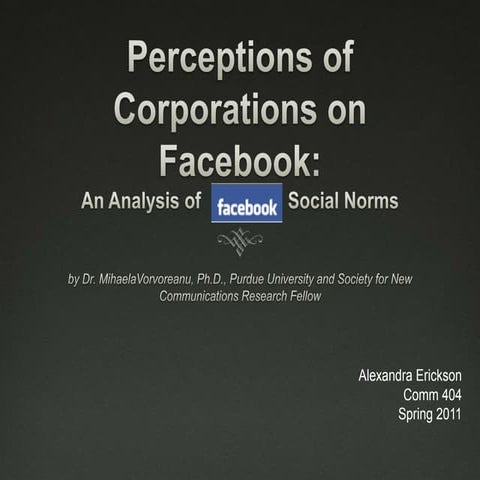 Facebook Presentation