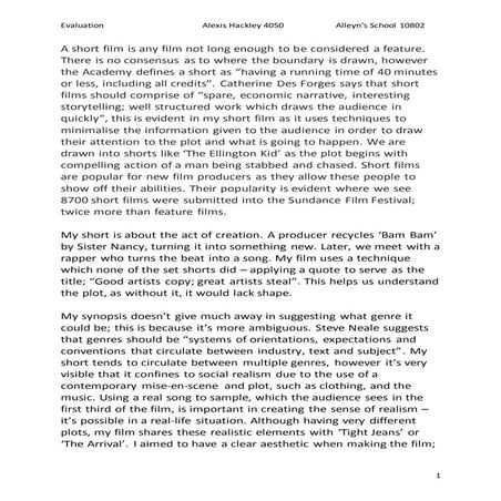 4050 alexis hackley evaluation