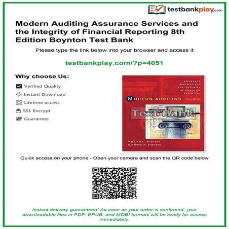 Comprehensive Guide to Modern Auditing and Internal Controls | PDF