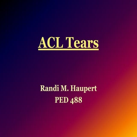 405 acl presentation