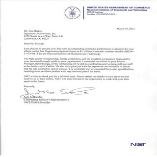 NIST Letter