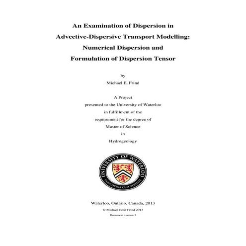 Frind-MSc-Research-Project