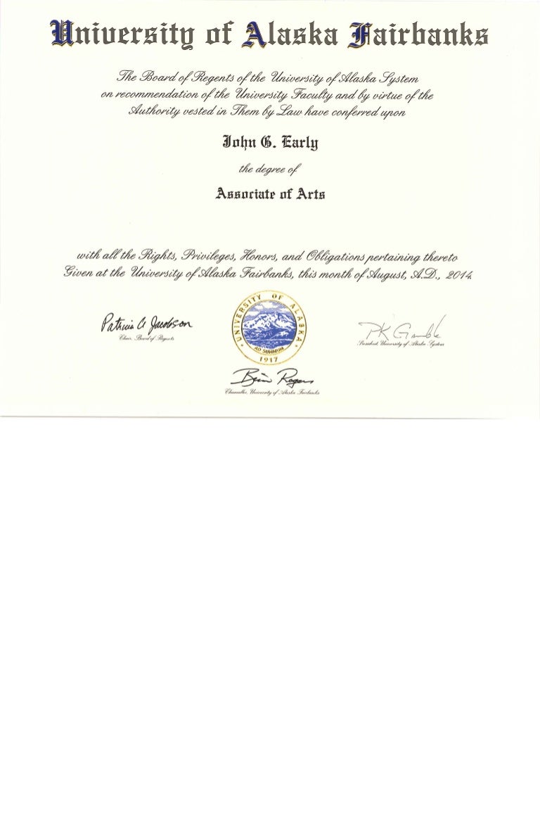 Associates of Arts Degree