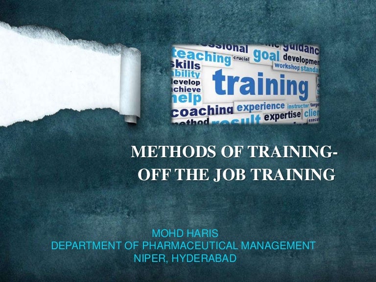 off the job training methods