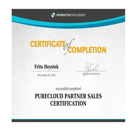 PURECLOUD PARTNER SALES