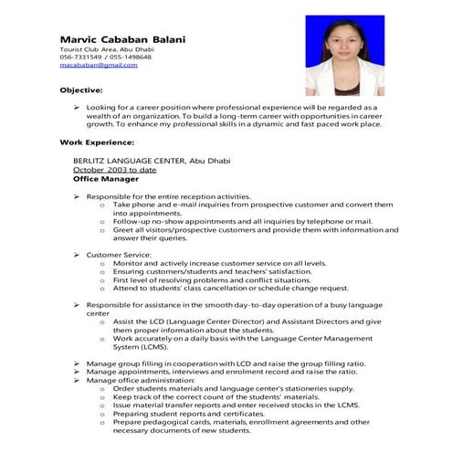 Marvic Cababan Balani_CV