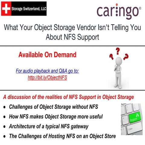 Webinar: What Your Object Storage Vendor Isn’t Telling You About NFS Support
